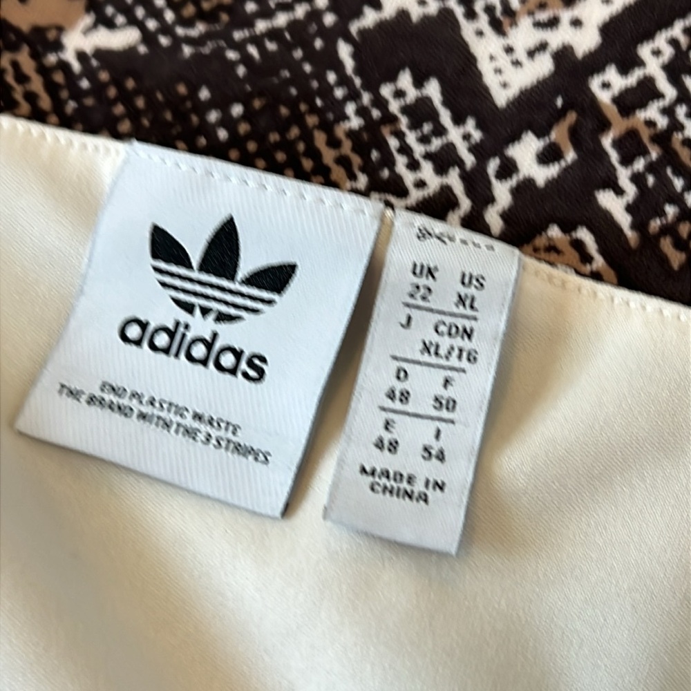 Adidas Originals Women's Snakeskin Animal Print Mesh Dress XL Comfort Athletic - Picture 12 of 16